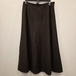 Talbot Petites Stretch Fabric Made In Italy Size 8 Wool Blend Midi A Line Skirt